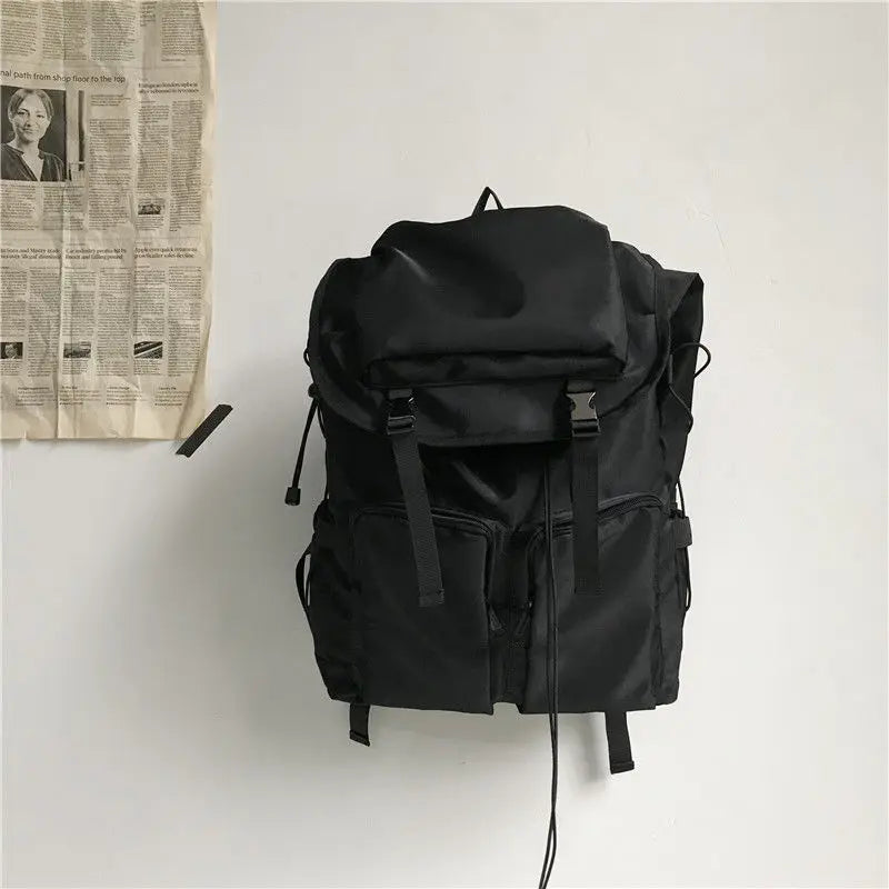Black Backpack Female High-capacity Computer Travel Backpack Male College Student Schoolbag School Bags For Teenage Girls