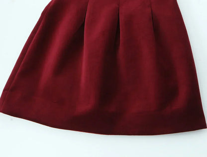 Spaghetti Strap Deep V Satin A-Line Mini Dress