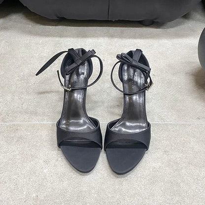 Luxury Female Butterfly-Knot Footwear Pumps Ladies High Heels Shoes Fashion Pointed Toe Women Thin Heels Shoes 2025 New