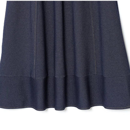 Elegant Off Shoulder Belt Women's Denim Dress Solid Backless Sleeveless Strapless A-line Dresses 2025 Summer Fashion Lady Robes