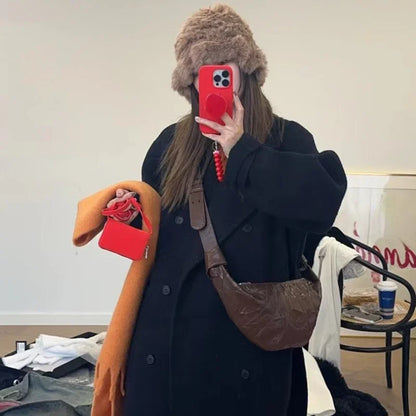 Women All Match Office Lady Crossbody Bag Vintage Y2k Aesthetic Casual Handbags Korean Chic Simple Streetwear Shoulder Hobo Bags