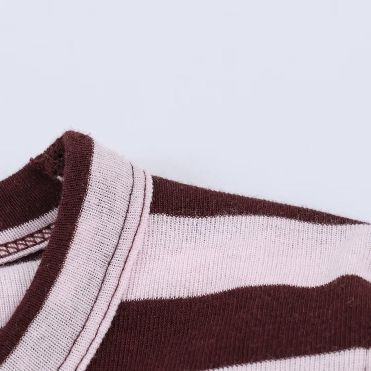 Women's Spring Fashion Versatile Round Neck Striped Short Pullover Top Female Elegant High Street Casual Long Sleeve Top