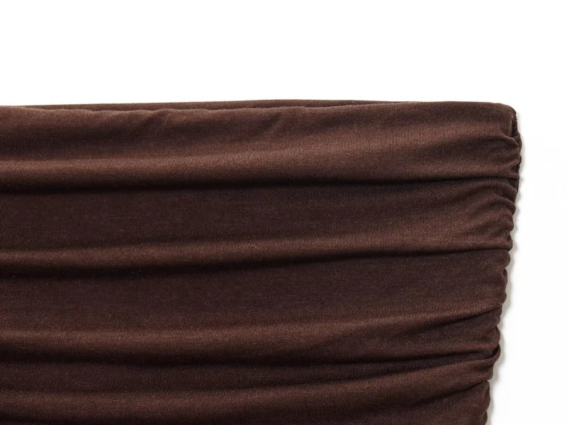 2025 traf women's new dress elegant sexy off-shoulder fashion pleats details slimming strapless dress