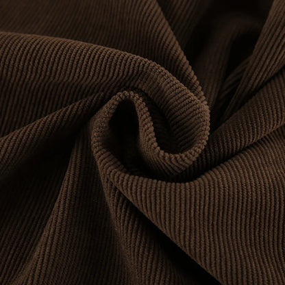Corduroy Half length Skirt for Women, High Waist Commuter Versatile, Slim Look, A-line Hip Wrapping Skirt