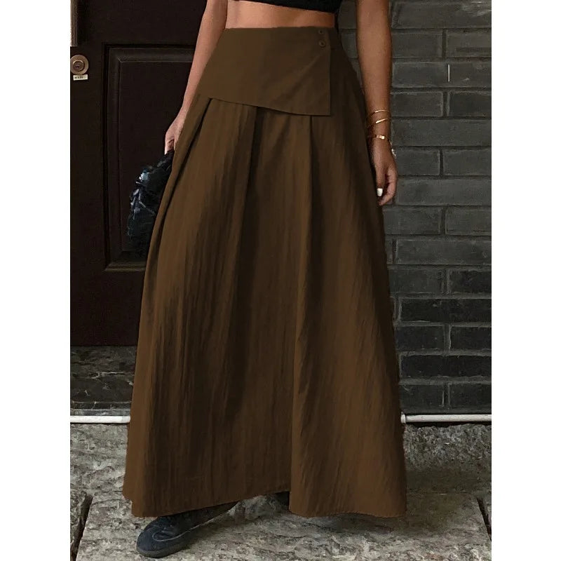 Autumn Women Solid Slim Fishtail Skirt Spring In Elegant Fashion High Waist Fold Skirts Lady Causal Street Short Dress Sexy