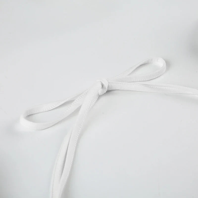 Elegant Fairy White Corset A-line Dress See Through Lace Square Collar Sexy Long Sleeve Short Dresses Aesthetic Sweet