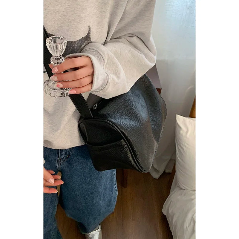 Causal Large Capacity Crossbody Bag Women's Fashion Korean Simple Single Shoulder Tote Underarm Bags