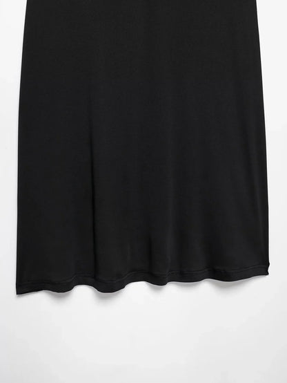Lace Splicing Mid-Length Skirt Women High-Waisted Fluid Stylish Casual Commuter Skirt Spring Summer New Street Skirt