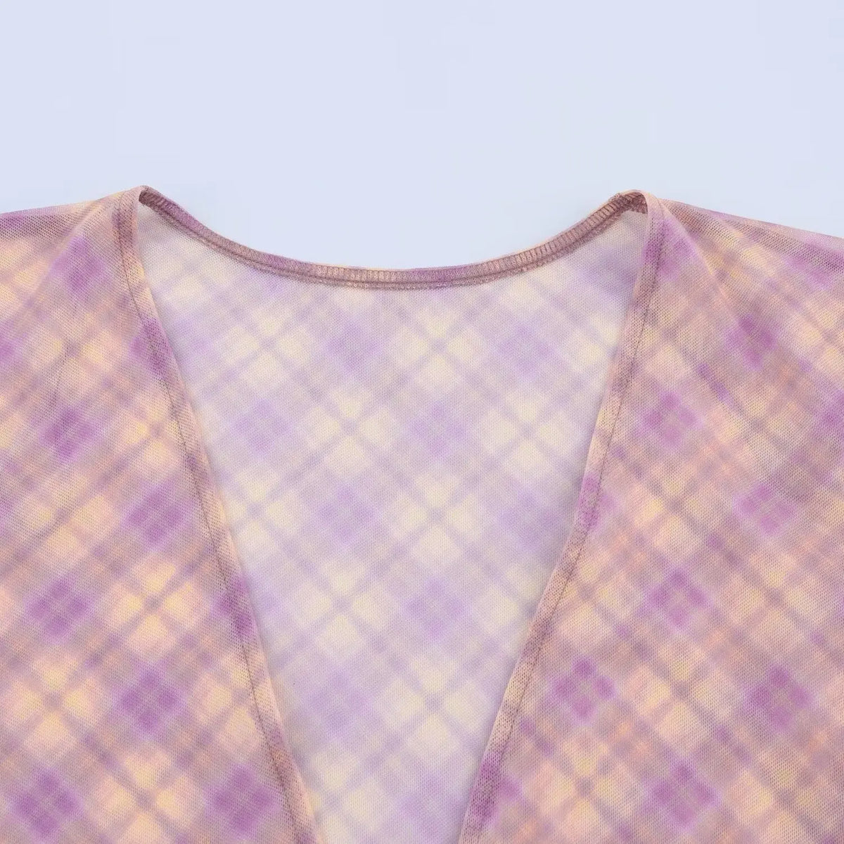 Plaid Retro Sweet Summer Outfits Chic Flare Sleeve Cardigan Top + High Waist Long Skirts 2 Piece Set Pink Y2K Women Set