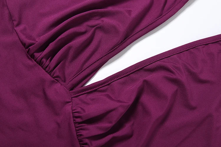 Chic Ruched Elegant 2 Piece Set Woman Trend V-Neck Backless Short Sleeve Crop Tops+Low Waist Mid Skirt Fashion Suit