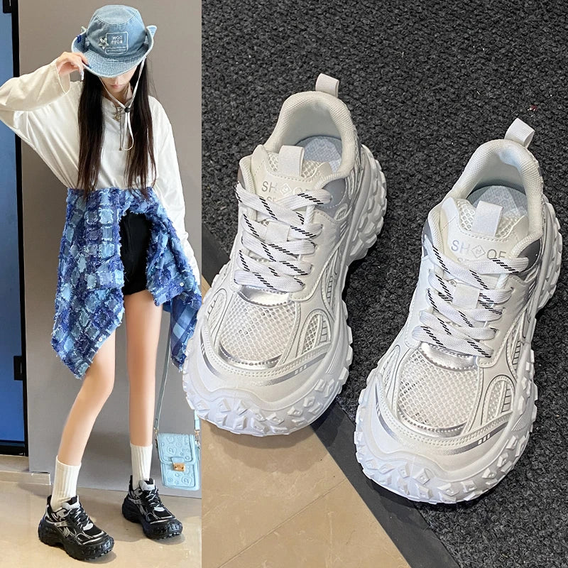 New Fashion Winter Flat Women's Casual Versatile for Leisure Thick Sole Sport Shoes Breathable High Quality Running Shoes