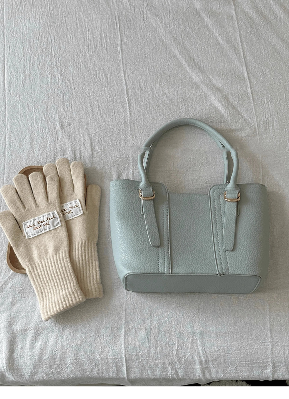 Mint Green Simple Large Capacity Shoulder Bag Women 2025 New Spring Summer Tote Bag Ladies Versatile Fashionable Handbag