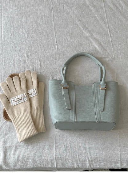 Mint Green Simple Large Capacity Shoulder Bag Women 2025 New Spring Summer Tote Bag Ladies Versatile Fashionable Handbag