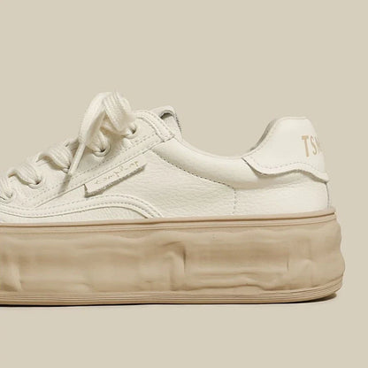 Off White Canvas Women Footwear Lace Up Flat Ladies Shoes Walking Shoe Trends Free Shipping Promotion New Offer on A Urban