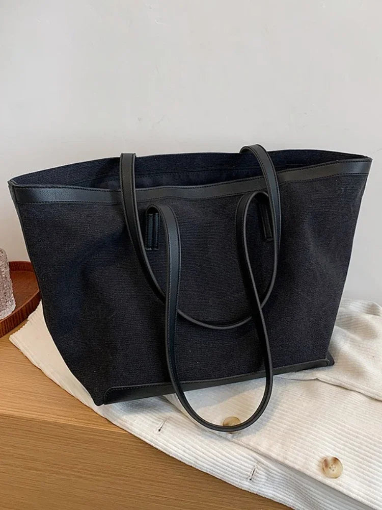 Large-capacity Bags Women Summer New Trendy Canvas One-shoulder Large Bag Casual All-match Portable Bag Fanny Pack