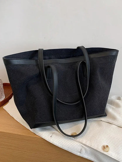 Large-capacity Bags Women Summer New Trendy Canvas One-shoulder Large Bag Casual All-match Portable Bag Fanny Pack