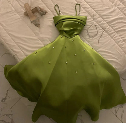 Customized Sparkle Spaghetti Ball gown Party Evening Sequin Draped S Prom Dresse 이브닝드레스 vestidos de ocasión formales платье