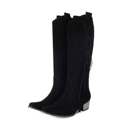 Shoes Fashion Boots Woman Sexy Thigh High Heels High Sexy Boots-Women Round Toe Punk Over-the-Knee Stiletto Ladies Med Rub