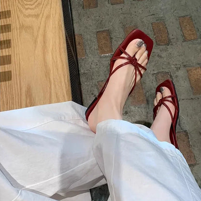 Summer Flip Flop Slippers Fashion Women's Narrow Band Flat Shoes Ladies Casual Outdoor Beach Slides Slippers Women Sandals