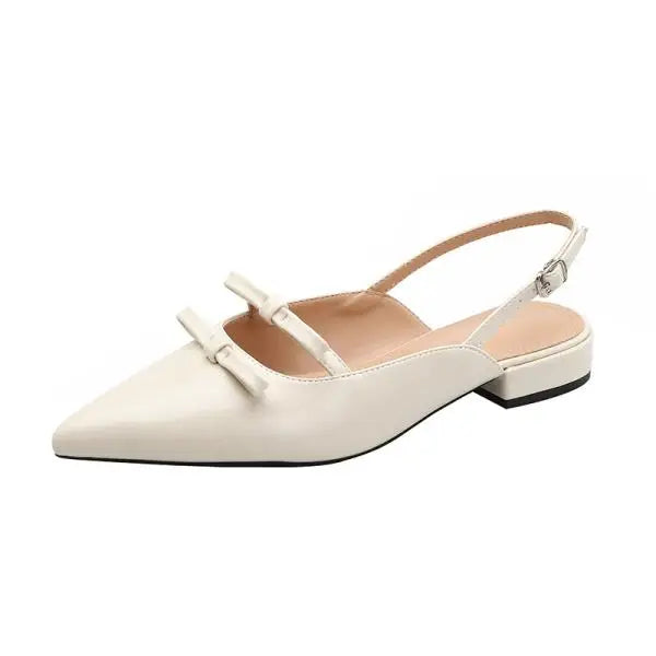 Shoes Ladies' Slippers Cover Toe Luxury Slides Slipers Women Butterfly-Knot Shallow Low Designer 2025 Pointed Flat Patent Leathe