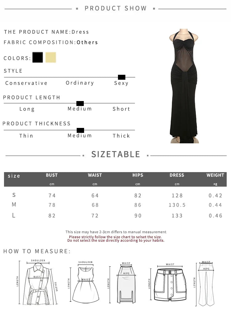 Puss Mesh Patchwork Dress Women Summer Trend Halter Off Shoulder Backless Ruched Ribbon Midnight Prom Party Hipster Dress