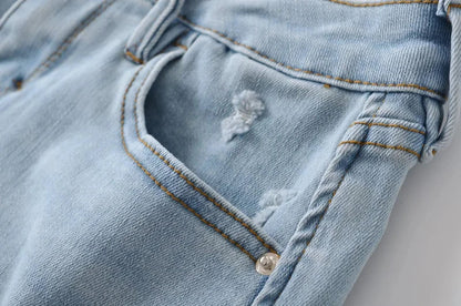 Women's Low Rise Roll Hem Hotpant Denim Shorts Denim Micro Shorts