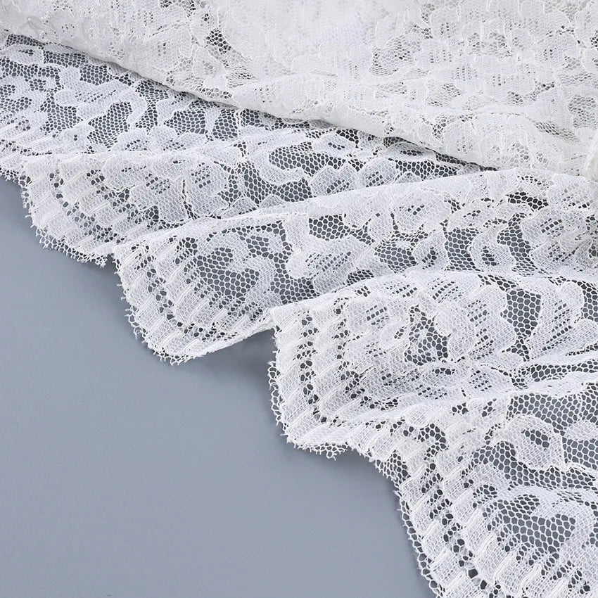 New lace see through double-layer ruffle collar shirt with stylish and stylish design