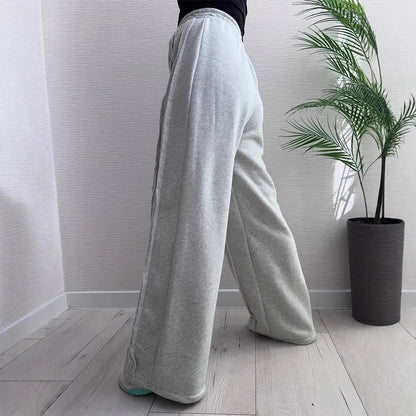 American affixed cloth leisure loose fall and winter sports bar a wind restoring ancient ways street hip-hop y2k female trousers