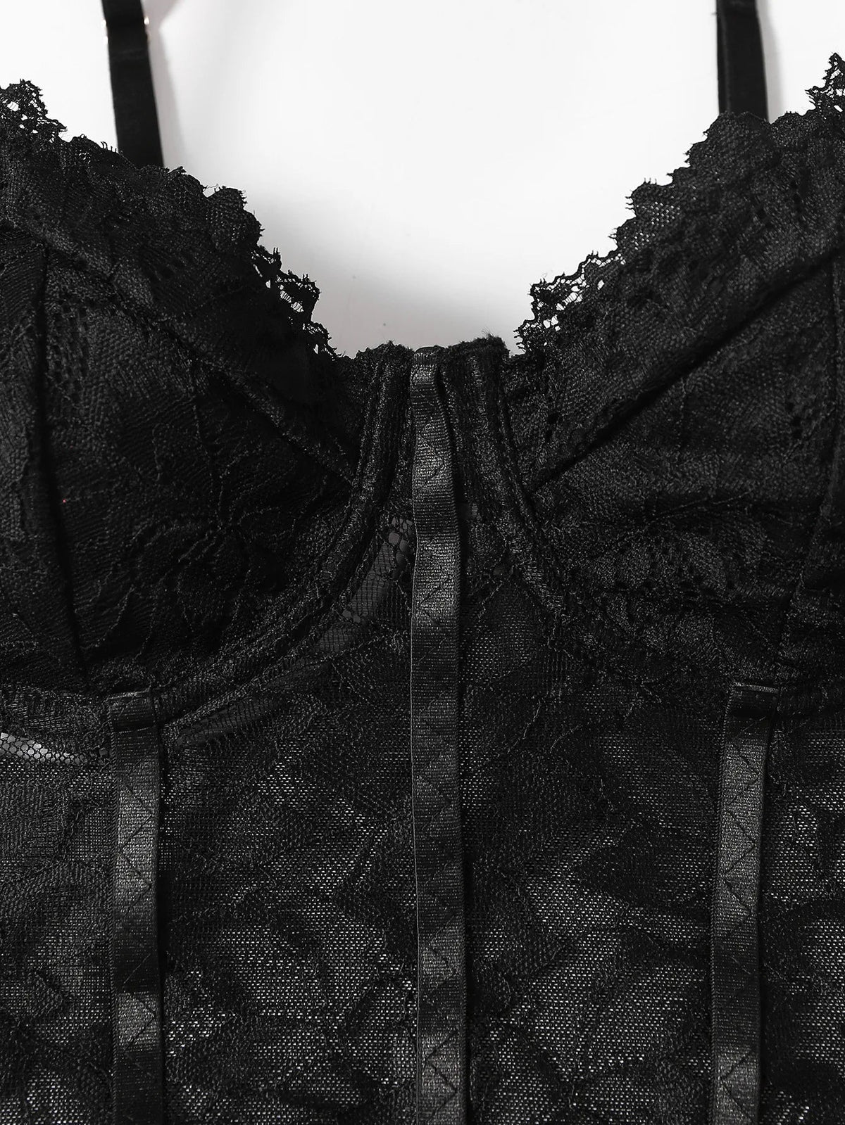 2025 new lei sexy pure desire lace lace mesh sexy street slim thin backless jumpsuit
