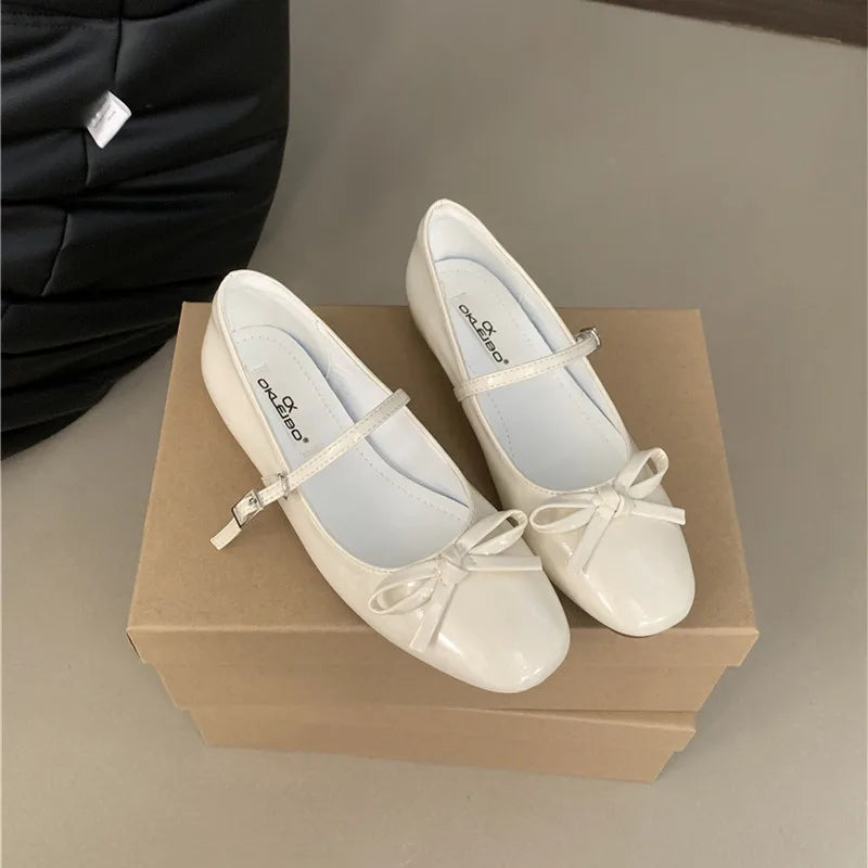New Women Flat Shoes Fashion Shallow Ladies Casual Soft Mary Jane Shoes Outdoor Dress Flat Ballet Shoes