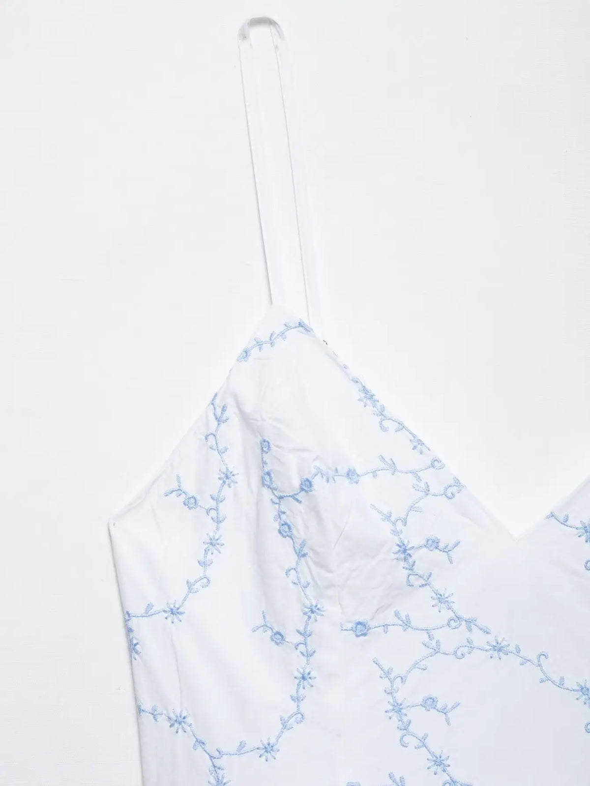 Summer Elegant Embroidery Sling Mini Dress For Women Holiday Sleeveless Backless V-Neck Pocket Side Zipper Causal Dresses