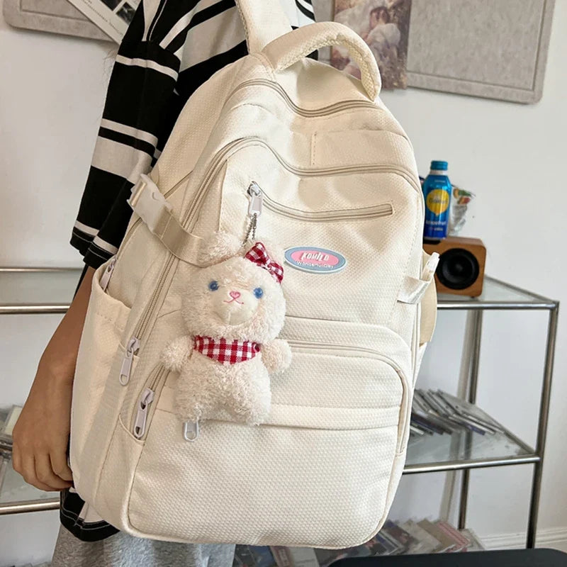 New Multi-pocket Women Backpack High Quality Youth Waterproof Backpacks for Teenage Girls Boys Laptop School Bag Bagpack