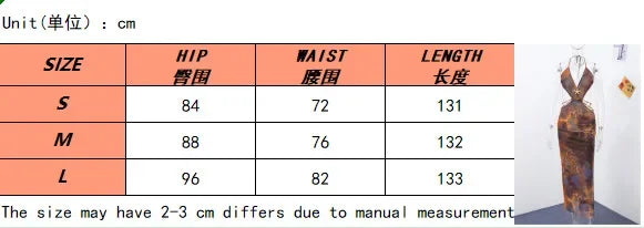 Sexy Beaded Print Long Dress Women Hollow Out Halter Backless Sleeveless Lace Up Holiday Dresses 2025 Summer Lady Chic Slim Robe