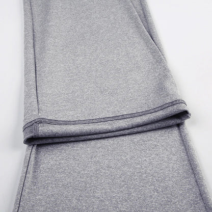 Sweetown Gray Slim Sleeveless V Neck Vest And V Shape Waist Flared Leggings 2 Pieses Pants Sets Womens Summer Baddie Outfits