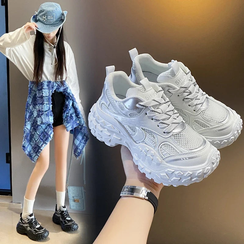 New Fashion Winter Flat Women's Casual Versatile for Leisure Thick Sole Sport Shoes Breathable High Quality Running Shoes