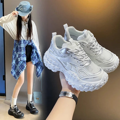 New Fashion Winter Flat Women's Casual Versatile for Leisure Thick Sole Sport Shoes Breathable High Quality Running Shoes
