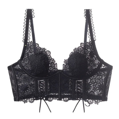 summer New Camisole Sexy Lace Brassiere Lingerie Sets Women bustier Bra Female Underwear Thin Bralette Y3760