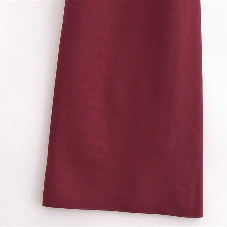 Women's retro summer new style sleeveless spaghetti strap elastic slim fit midi dress backless design fashionable and charming