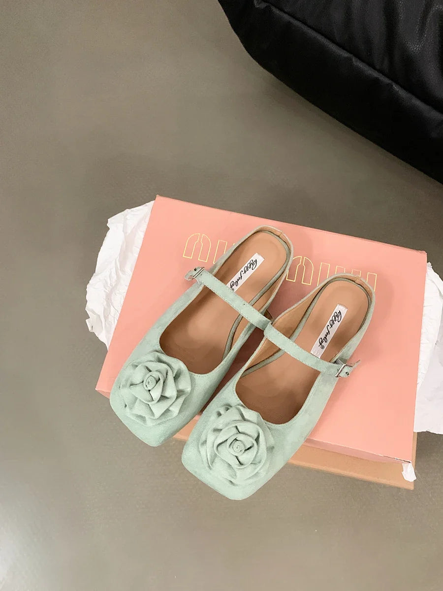 Women Shoes Brand Designer Mary Janes Shoes Summer Butterfly Knot Japanned Slip On Flats Vintage Narrow Band Dress