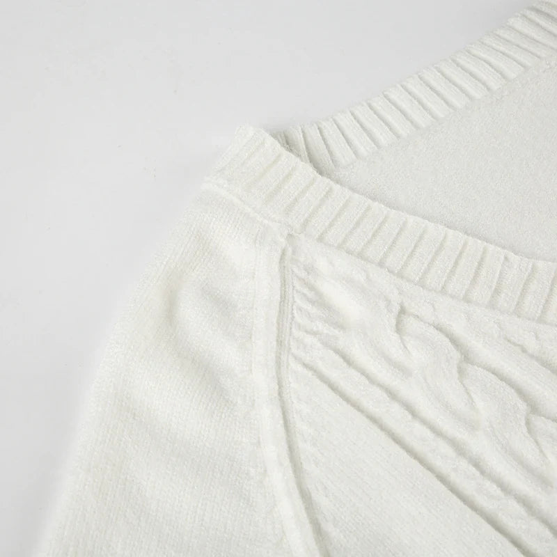 Casual V-neck Sweaters Simple Solid Knitwear Long Sleeve Tops Autumn Winter All-match Slim Fit Pullovers Sweet Homewear