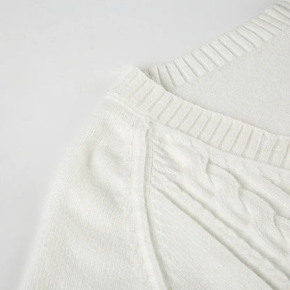 Casual V-neck Sweaters Simple Solid Knitwear Long Sleeve Tops Autumn Winter All-match Slim Fit Pullovers Sweet Homewear