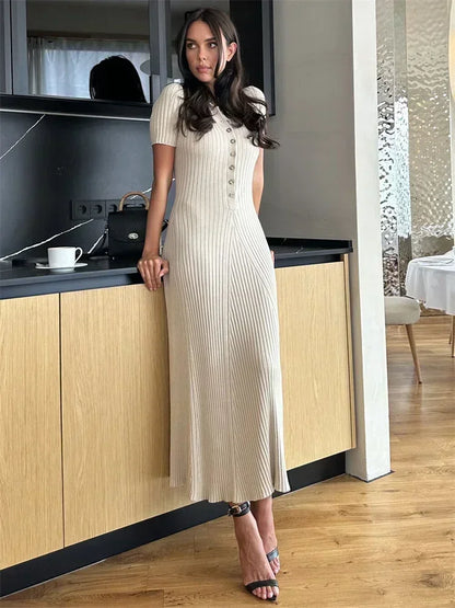 PENELOPE KNITTED Stylish MAXI DRESS