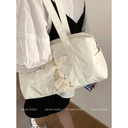 Large Capacity Underarm Bag for Women 2024 New Fashion Handbag Nylon Commuter Tote Bags