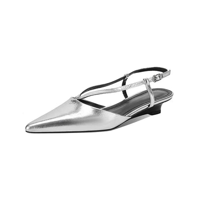 Sandals Women 2024 Concise Style Pointed Toe Sandals for Girls Women Sexy Low Heel Summer Party Sandalias