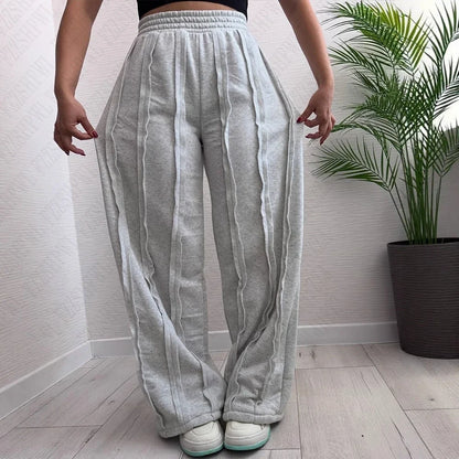 American affixed cloth leisure loose fall and winter sports bar a wind restoring ancient ways street hip-hop y2k female trousers