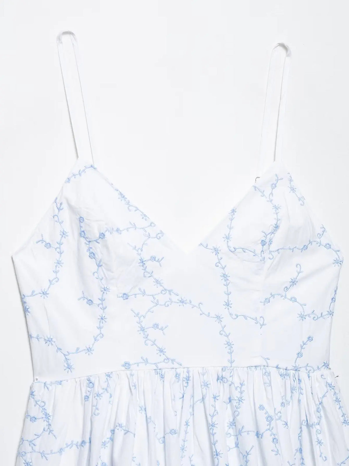 Summer Elegant Embroidery Sling Mini Dress For Women Holiday Sleeveless Backless V-Neck Pocket Side Zipper Causal Dresses