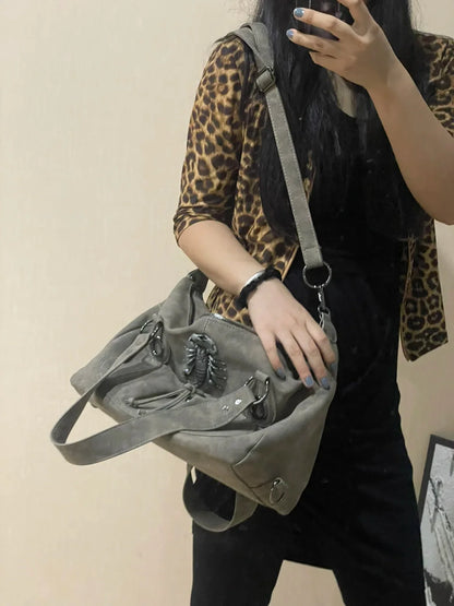 Cool Women Shoulder Bags Y2K Bag Luxury Leather Crossbody Bag Solid Color Messenger Bag Purse Hobos Handbags bolsa