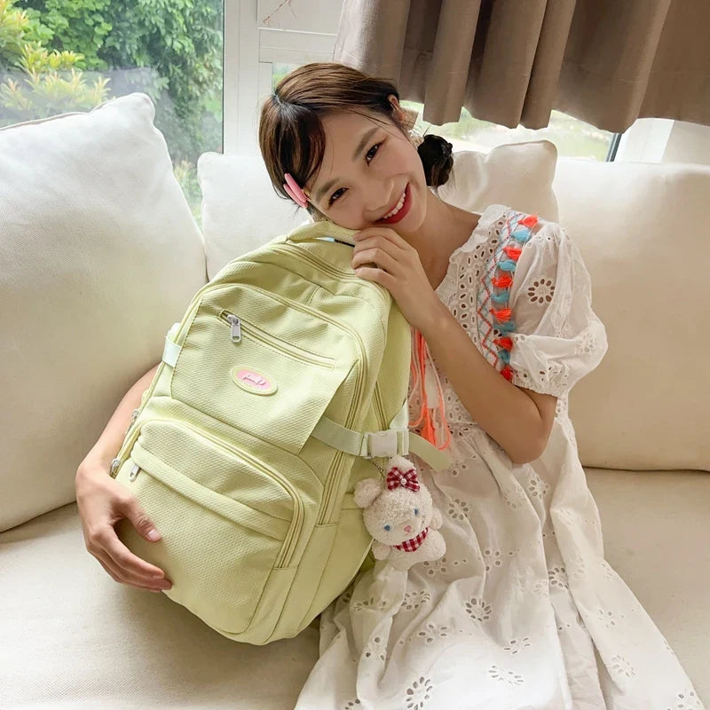 New Multi-pocket Women Backpack High Quality Youth Waterproof Backpacks for Teenage Girls Boys Laptop School Bag Bagpack