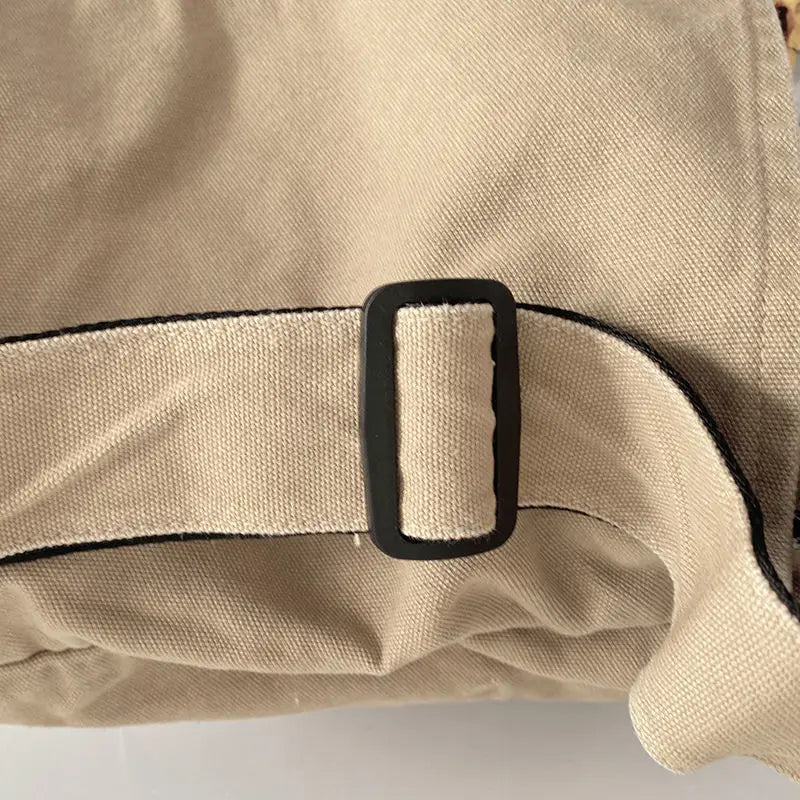Canvas Bag for Female College Students Class Crossbody Postman Large Capacity Fashion Shoulder Bags