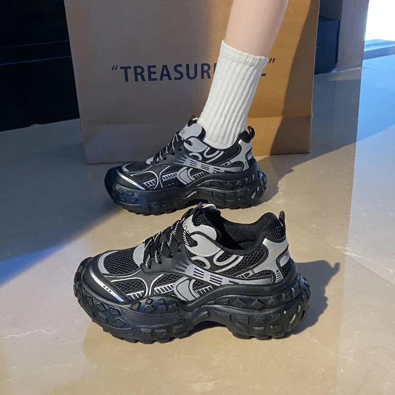 New Fashion Winter Flat Women's Casual Versatile for Leisure Thick Sole Sport Shoes Breathable High Quality Running Shoes